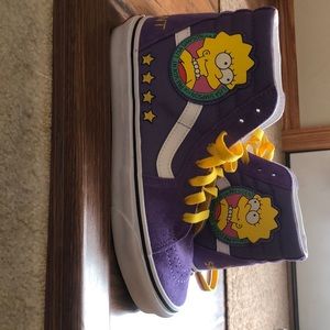 Lisa Simpson purple high top vans